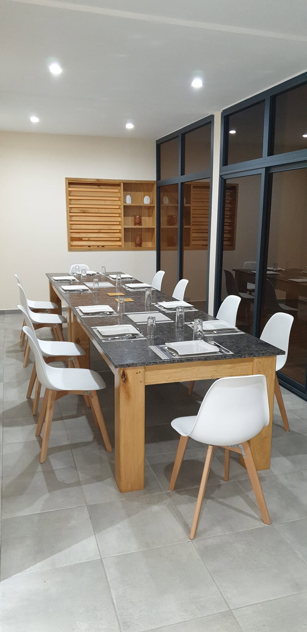 La table dressee